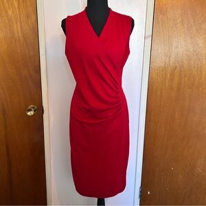 Ralph Lauren Vibrant Red Midi cocktail Dress